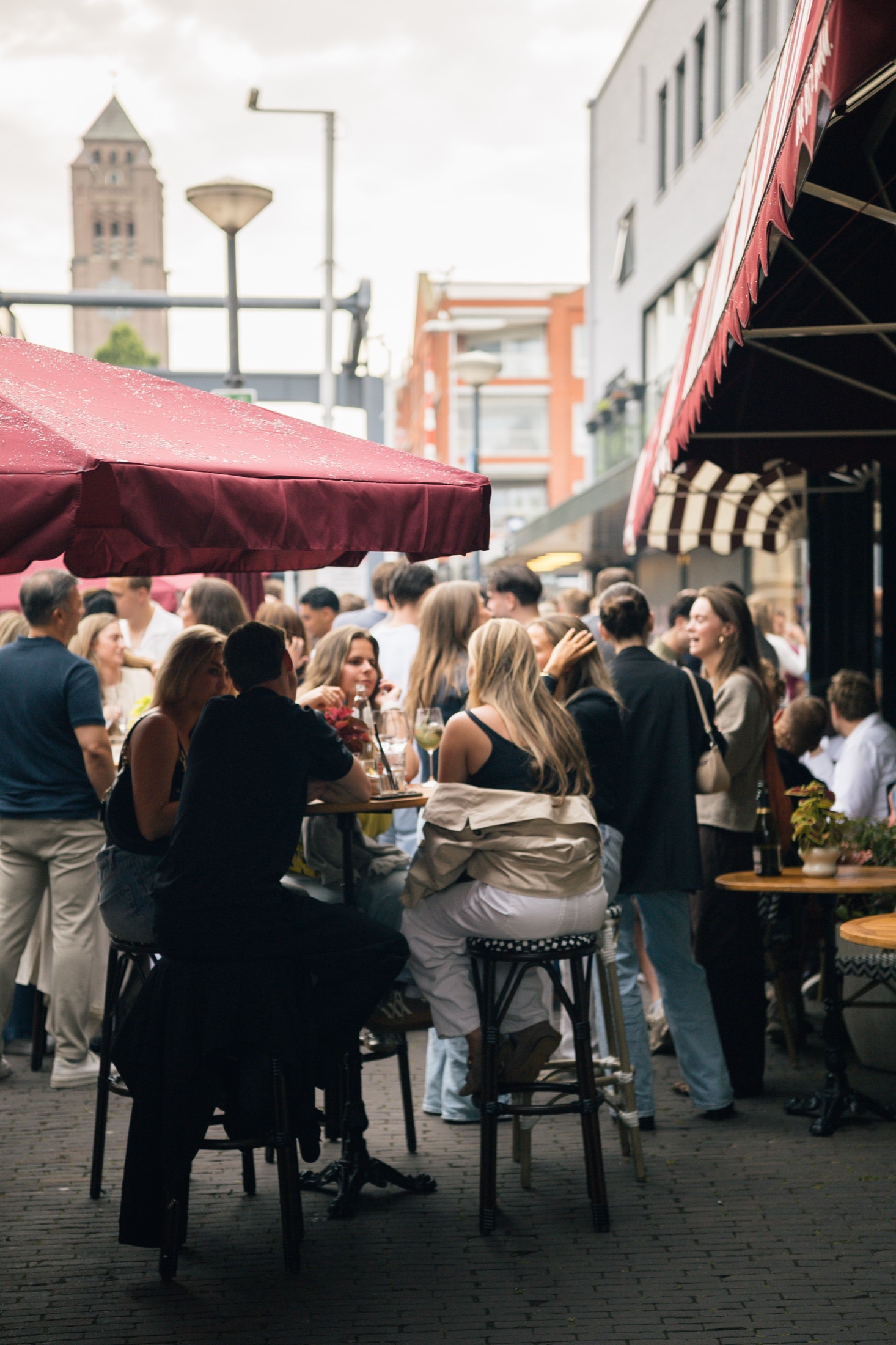 Terras van Maison du Braam overdag